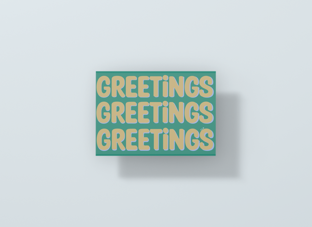 Greetings Card-Green